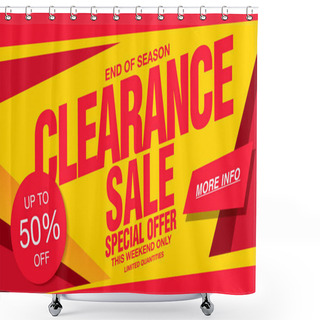Personality  Colorful Sale Banner For Clearance Shower Curtains