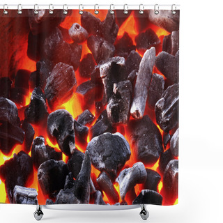 Personality  Charcoal Background Shower Curtains