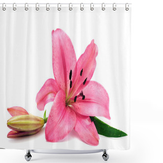 Personality  Pink Lily Shower Curtains