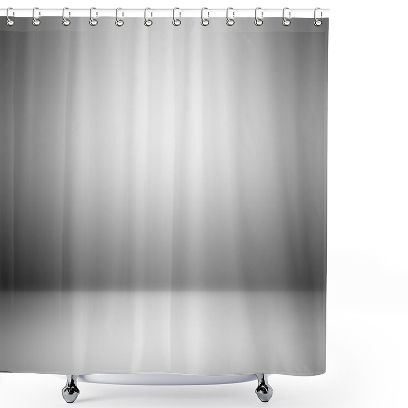 Personality  Clear Empty Photographer Studio Background. Shower Curtains
