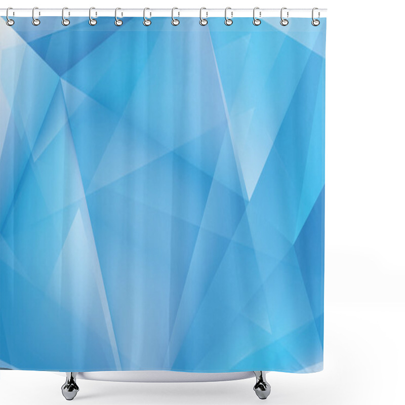 Personality  Abstract ice light blue background shower curtains