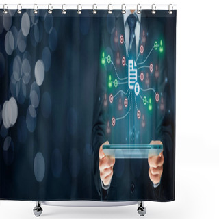 Personality  Data Management And Privacy Shower Curtains