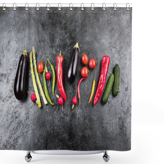 Personality  Fresh Seasonal Vegetables  Shower Curtains