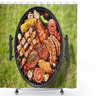 Personality  Grill Shower Curtains
