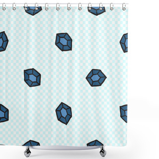 Personality  Abstract Jewel Background Shower Curtains