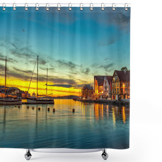 Personality  Stavanger At Night Shower Curtains