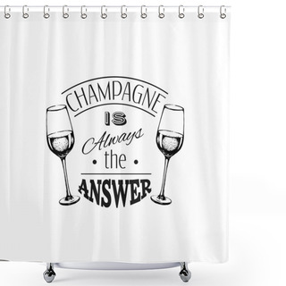 Personality  Quote Typographical Background  Shower Curtains