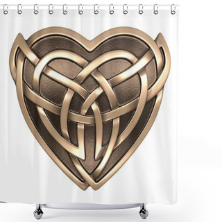 Personality  Celtic Heart Shower Curtains