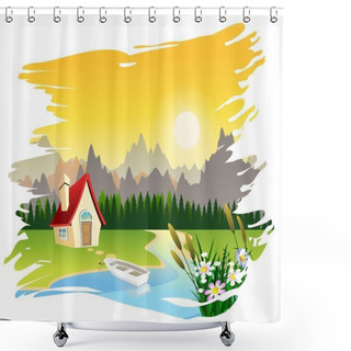 Personality  Scenic Landscape Shower Curtains