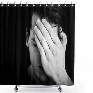 Personality  Sadness Shower Curtains