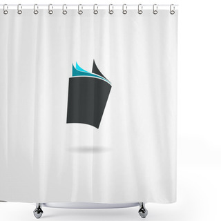 Personality  Book Icon Shower Curtains