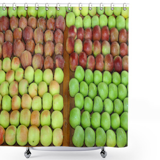Personality  Apples Market Shower Curtains