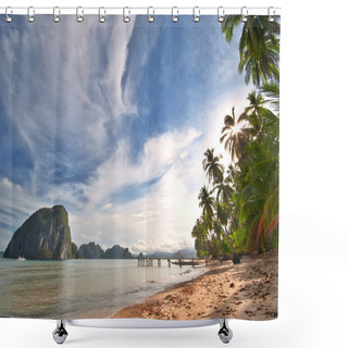 Personality  Wild Exotic Beach Shower Curtains