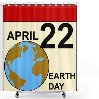 Personality  Earth Day Shower Curtains