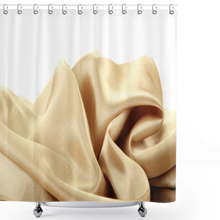 Personality  Beautiful Silk Drape, Isolated On White Shower Curtains