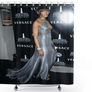 Personality  Naomi Campbell Shower Curtains