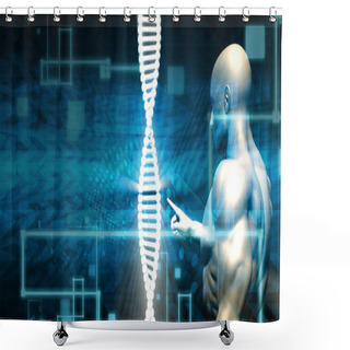 Personality  Genetic Engineering Industry Shower Curtains