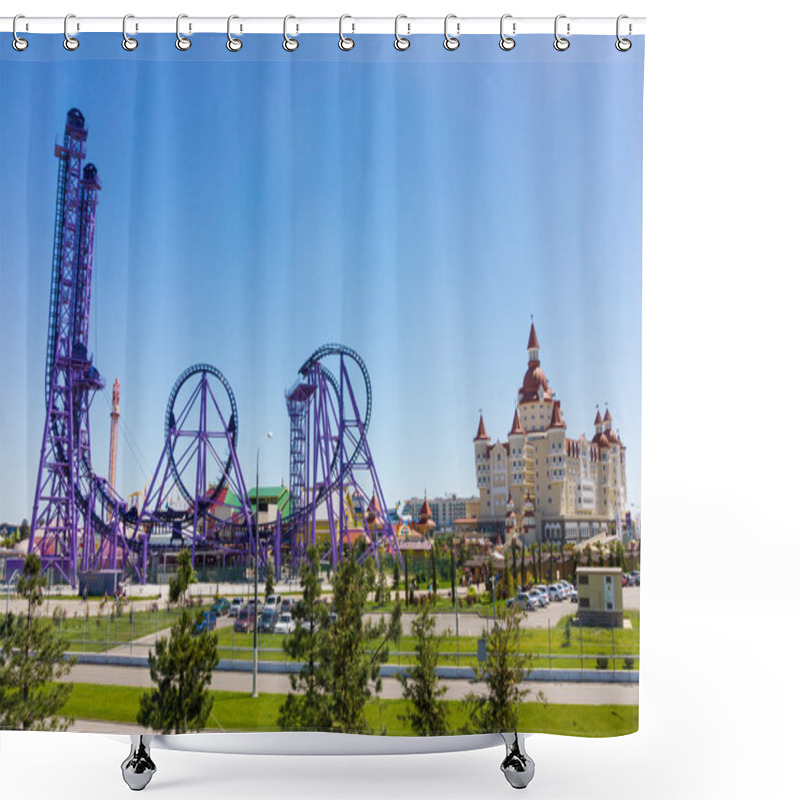 Personality  Rides Sochi Park  And A Hotel Complex  Bogatyr, Sochi, Russia, M Shower Curtains