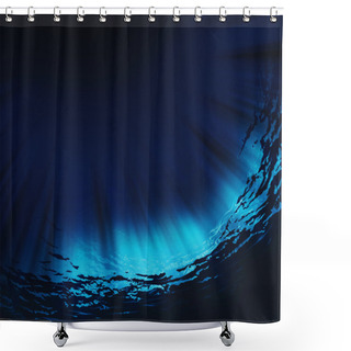 Personality  Deep Water Natural Background Shower Curtains