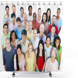 Personality  Large Group Of People Shower Curtains