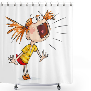 Personality  Scream Shower Curtains