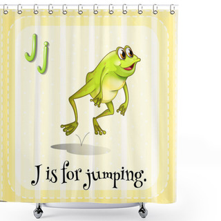 Personality  Letter J Shower Curtains