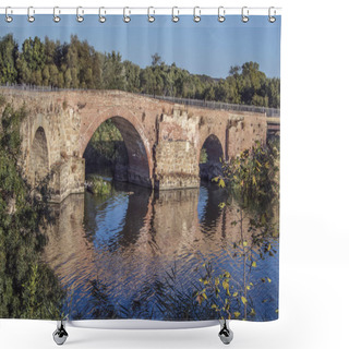 Personality  Roman Bridge Over The Tagus River In Talavera De La Reina, Toledo. Spain Shower Curtains