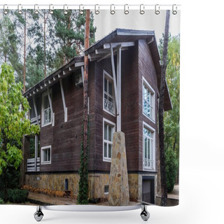 Personality  Modern Cottage House Shower Curtains