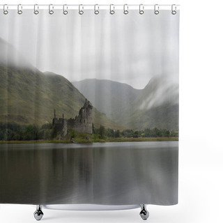 Personality  The Ruins Of Historic Kilchurn Castle And View On Loch Awe Shower Curtains