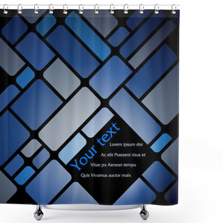 Personality  Abstract Text Brochure Shower Curtains