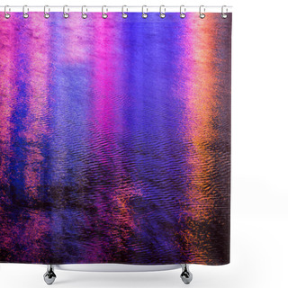 Personality  Colorful Light Reflection On The Water Shower Curtains