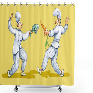 Personality  Vegan Omnivore Confronts Shower Curtains