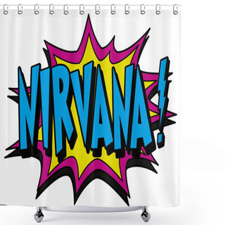 Personality  Explosion Bubble Nirvana Shower Curtains