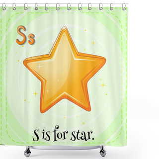 Personality  Letter S Shower Curtains