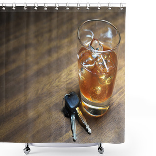 Personality  Drinking And Driving Shower Curtains
