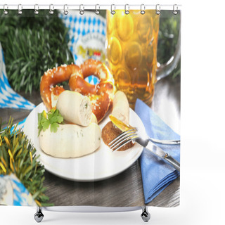 Personality  A Bavarian Delicious Snack Shower Curtains
