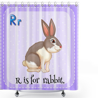Personality  Letter R Shower Curtains