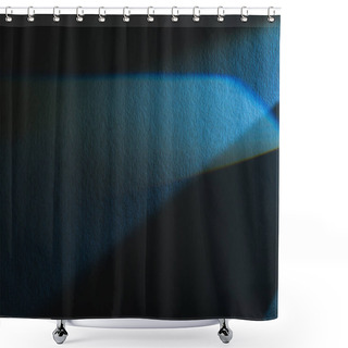 Personality  Light Prism With Beam On Blue And Black Texture Background Shower Curtains