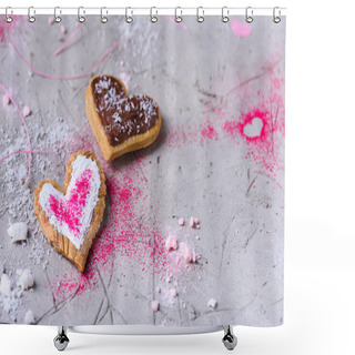 Personality  Hearts Shower Curtains