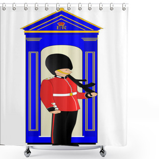 Personality  Guard Duty Shower Curtains