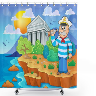 Personality  Greek Theme Image 4 Shower Curtains
