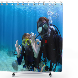 Personality  Divers Shower Curtains