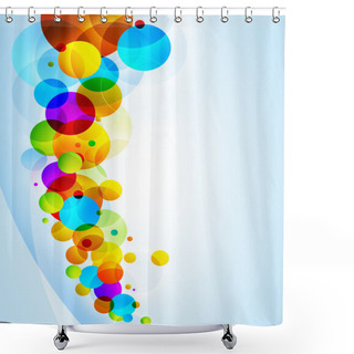 Personality  Color Circles Backgroun Shower Curtains