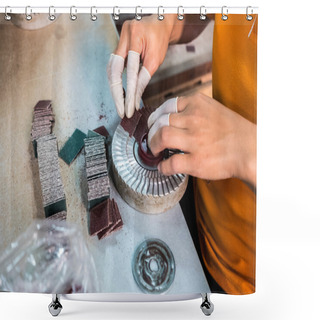 Personality  Abrasives Disc Manufacturing Shower Curtains