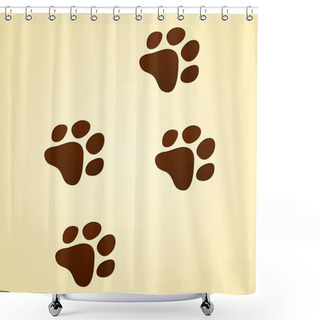 Personality  Wildlife Cartoon Trace Shower Curtains