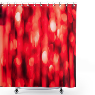 Personality  Beautiful Red Serpentine As Blurred Christmas Background Shower Curtains