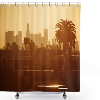 Personality  Los Angeles In Morning Shower Curtains
