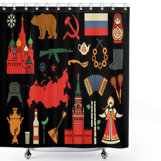 Personality  Russian Icons Shower Curtains
