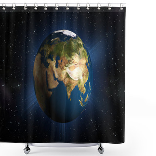 Personality  The Planet Earth Shower Curtains