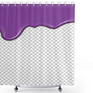 Personality  Vector Purple Splash With Transparency Background.  Shower Curtains